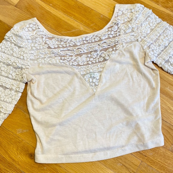 Urban Outfitter’s Kimchi Blue Lace Crop Top - Picture 2 of 11